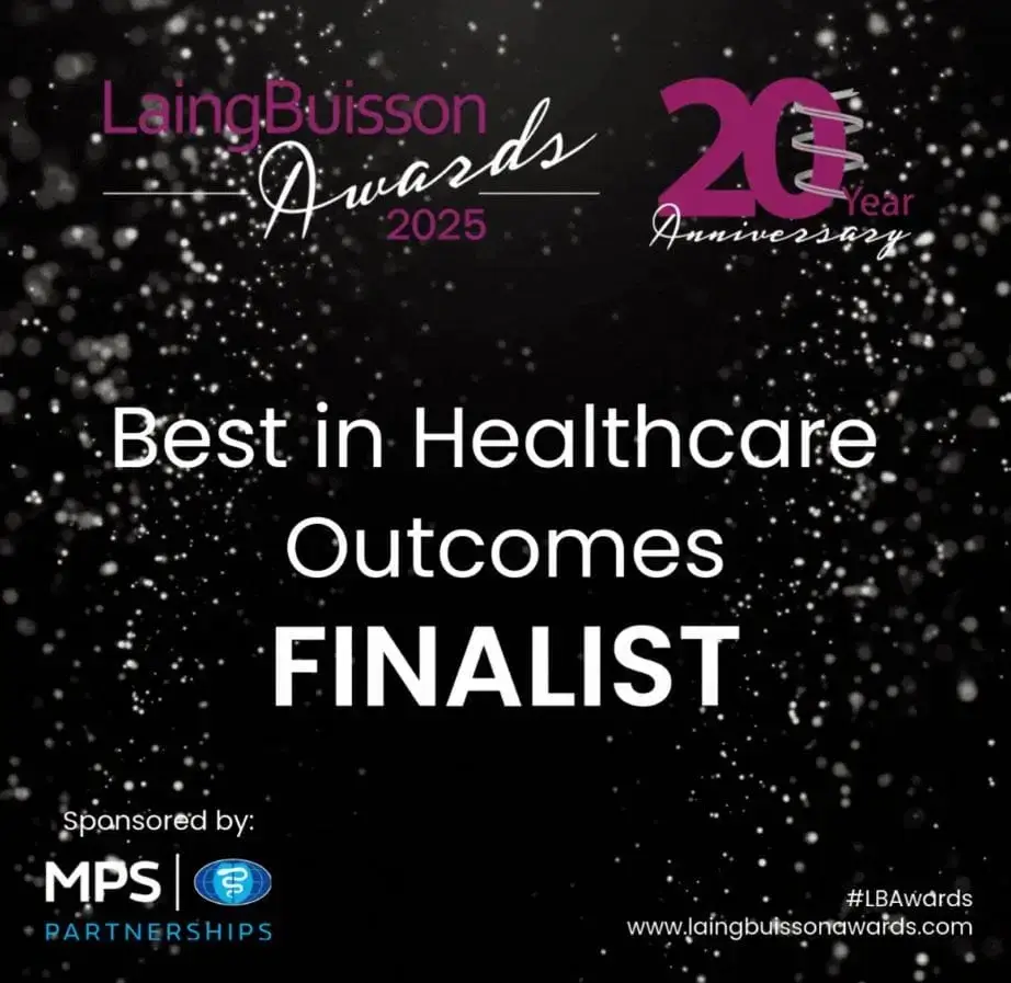 Best in Healthcare Outcomes award logo